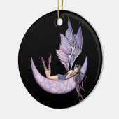 Veilchen-Fee-Ornament Keramikornament (Links)