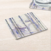 Veilchen-freies Ausdruck-Aquarell Rechteckiger Pappuntersetzer (angewinkelt)