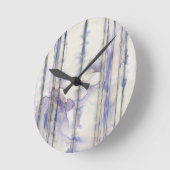 Veilchen-freies Ausdruck-Aquarell Runde Wanduhr (Winkel)