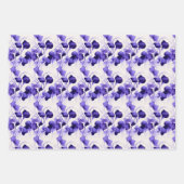 Veilchen Geschenkpapier Set (Vorderseite)