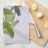 veilchen geschirrtuch (Viertel Falte)