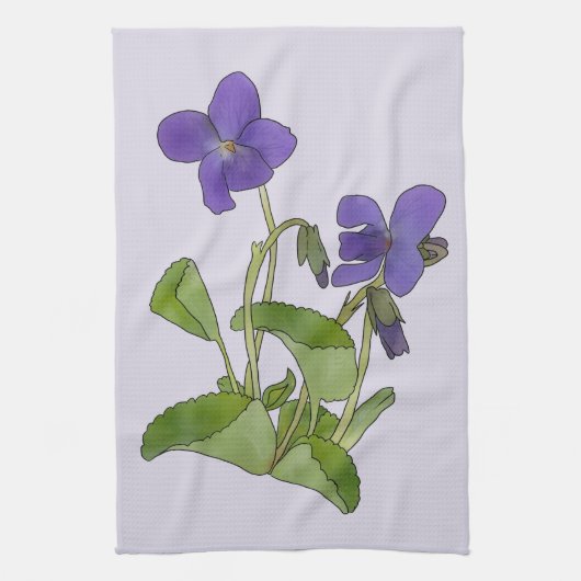 veilchen geschirrtuch (Vertikal)