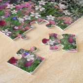 Veilchen in den Blumen - weißer Westie Hund Puzzle (Seite)