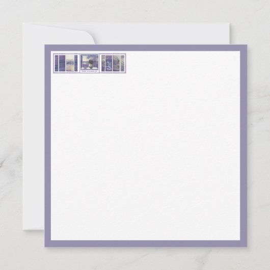 Veilchen in einem Mondglas (Rückseite)