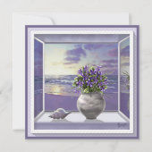 Veilchen in einem Mondglas (Vorderseite)