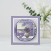 Veilchen in einem Mondglas (Stehend Vorderseite)