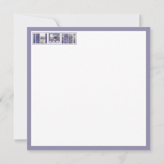 Veilchen in einem Mondglas (Rückseite)