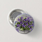Veilchen in einem Mondglas Button (Vorne & Hinten)