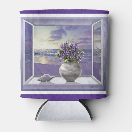 Veilchen in einem Mondglas Dosenkühler (Vorderseite)