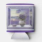 Veilchen in einem Mondglas Dosenkühler (Rückseite)