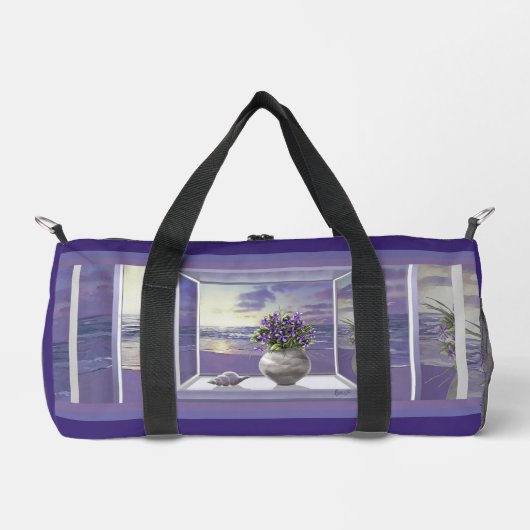 Veilchen in einem Mondglas Duffle Bag (Vorderseite)
