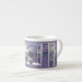 Veilchen in einem Mondglas Espressotasse (Vorderseite Rechts)