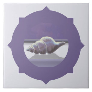 Veilchen in einem Mondglas Fliese