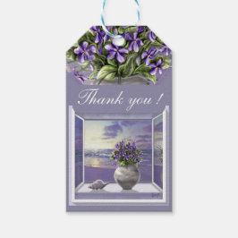 Veilchen in einem Mondglas Geschenkanhänger