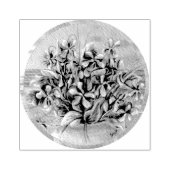 Veilchen in einem Mondglas Gummistempel (Prägung)