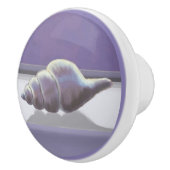 Veilchen in einem Mondglas Keramikknauf (Rechts)