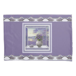 Veilchen in einem Mondglas Kissenbezug