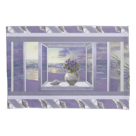 Veilchen in einem Mondglas Kissenbezug