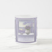 Veilchen in einem Mondglas Mattglastasse (Mittel)