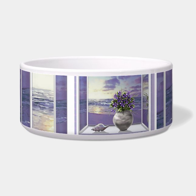 Veilchen in einem Mondglas Napf (Links)