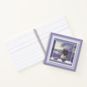 Veilchen in einem Mondglas Notizblock (Innenseite)