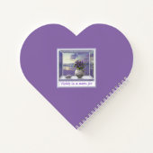 Veilchen in einem Mondglas Notizblock (Rückseite)