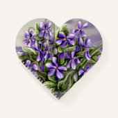 Veilchen in einem Mondglas Notizblock (Vorderseite)