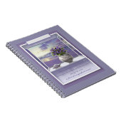 Veilchen in einem Mondglas Notizblock (Rechte Seite)