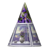 Veilchen in einem Mondglas Partyhütchen (Links)