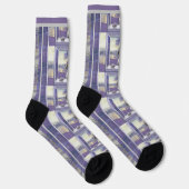 Veilchen in einem Mondglas Socken (Rechts)