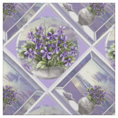 Veilchen in einem Mondglas Stoff (Nahaufnahme)