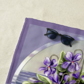 Veilchen in einem Mondglas Strandtuch (Beispiel)
