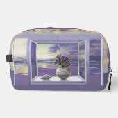 Veilchen in einem Mondglas Waschbeutel (Vorderseite)