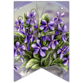 Veilchen in einem Mondglas Wimpelkette (Erste Fahne)