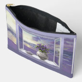 Veilchen in einem Mondglas Zubehörtasche (Offen)