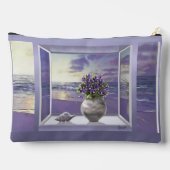 Veilchen in einem Mondglas Zubehörtasche (Rückseite)