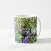 Veilchen in Gras 2 Kaffeetasse (VorderseiteRechts)