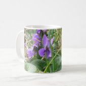Veilchen in Gras 2 Kaffeetasse (Vorderseite Links)