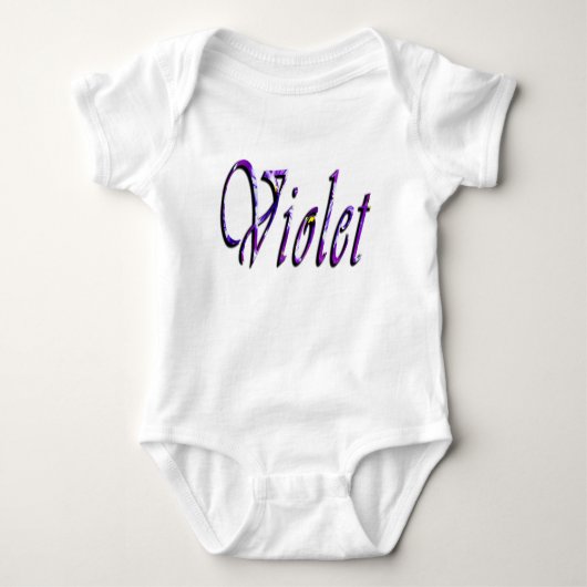 Veilchen Mädchenname, Baby Strampler (Vorderseite)