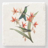 Veilchen mit einer Kappe bedeckter hölzerne Steinuntersetzer (Vorderseite)