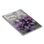Veilchen-personalisiertes Notizbuch Notizblock (Rechte Seite)