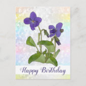 Veilchen Postkarte (Vorderseite)