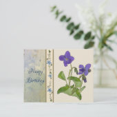 Veilchen Postkarte (Stehend Vorderseite)