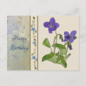 Veilchen Postkarte (Vorderseite)