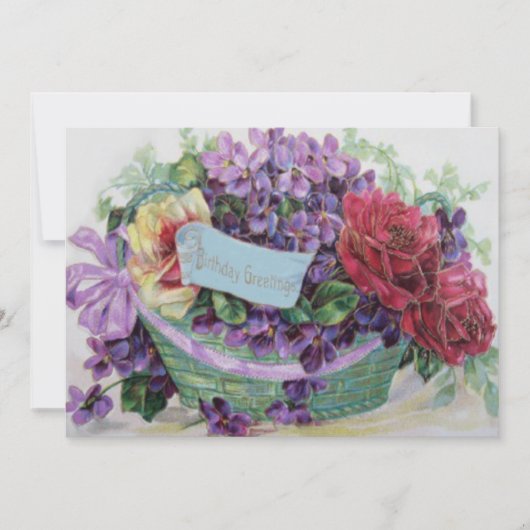 Veilchen-Rosen-Korbb-Blumen (Vorderseite)