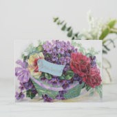 Veilchen-Rosen-Korbb-Blumen (Stehend Vorderseite)