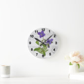 Veilchen Runde Wanduhr (Zuhause)
