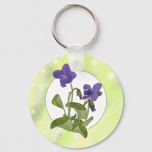 Veilchen Schlüsselger Schlüsselanhänger (Vorderseite)