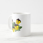 Veilchen-Sorbet Gelber Sprung Kaffeetasse (Vorderseite Links)