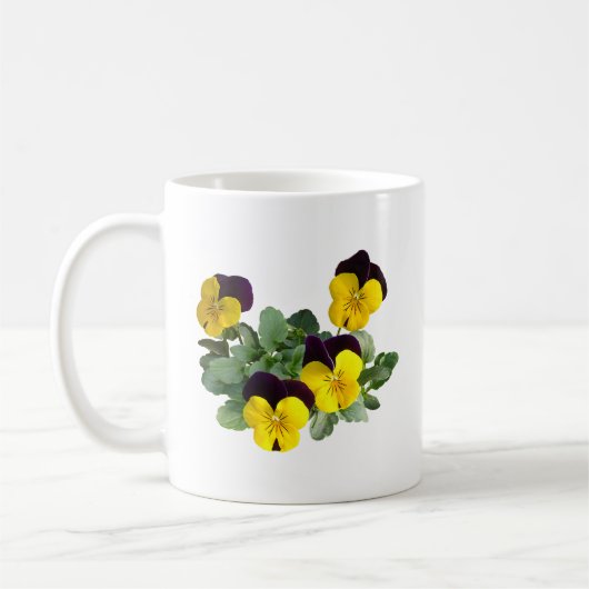 Veilchen-Sorbet Gelber Sprung Kaffeetasse (Links)